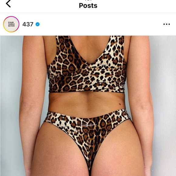 437 Kenzie bottoms in leopard - Picture 5 of 8